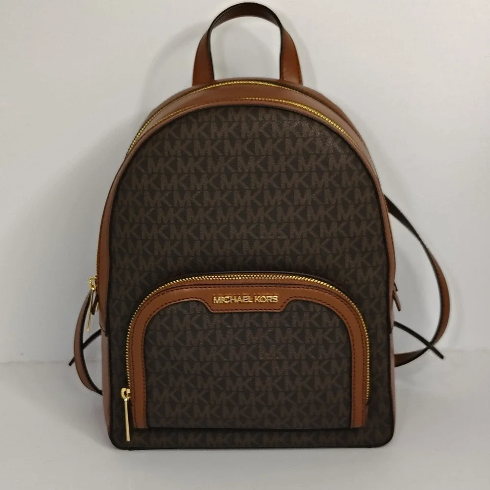 2020 Michael Kors Abbey Medium Logo Monogram Women's Backpack Mint Condition